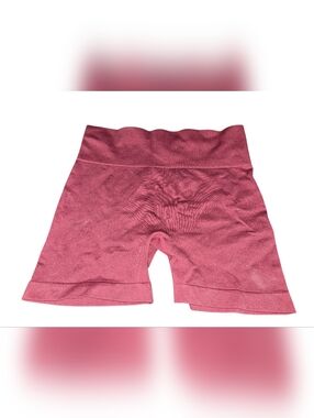 Zyia Seamless High-Waist Maroon Bike Shorts Size L